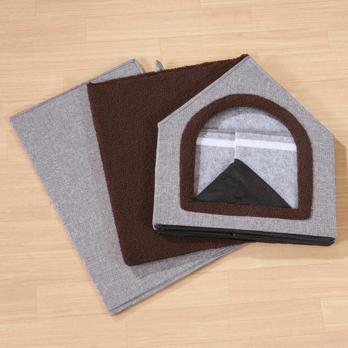 不二貿易（Fuji Boeki） ペットハウス 三角屋根 Lサイズ 幅53×奥行59