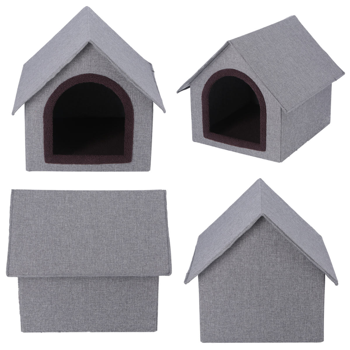 不二貿易（Fuji Boeki） ペットハウス 三角屋根 Lサイズ 幅53×奥行59