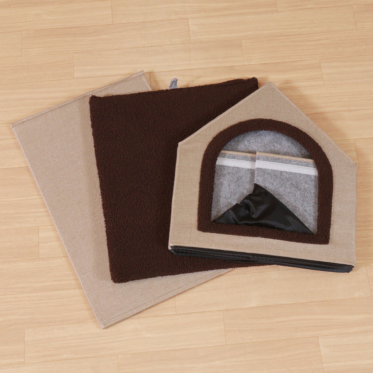 不二貿易（Fuji Boeki） ペットハウス 三角屋根 Lサイズ 幅53×奥行59