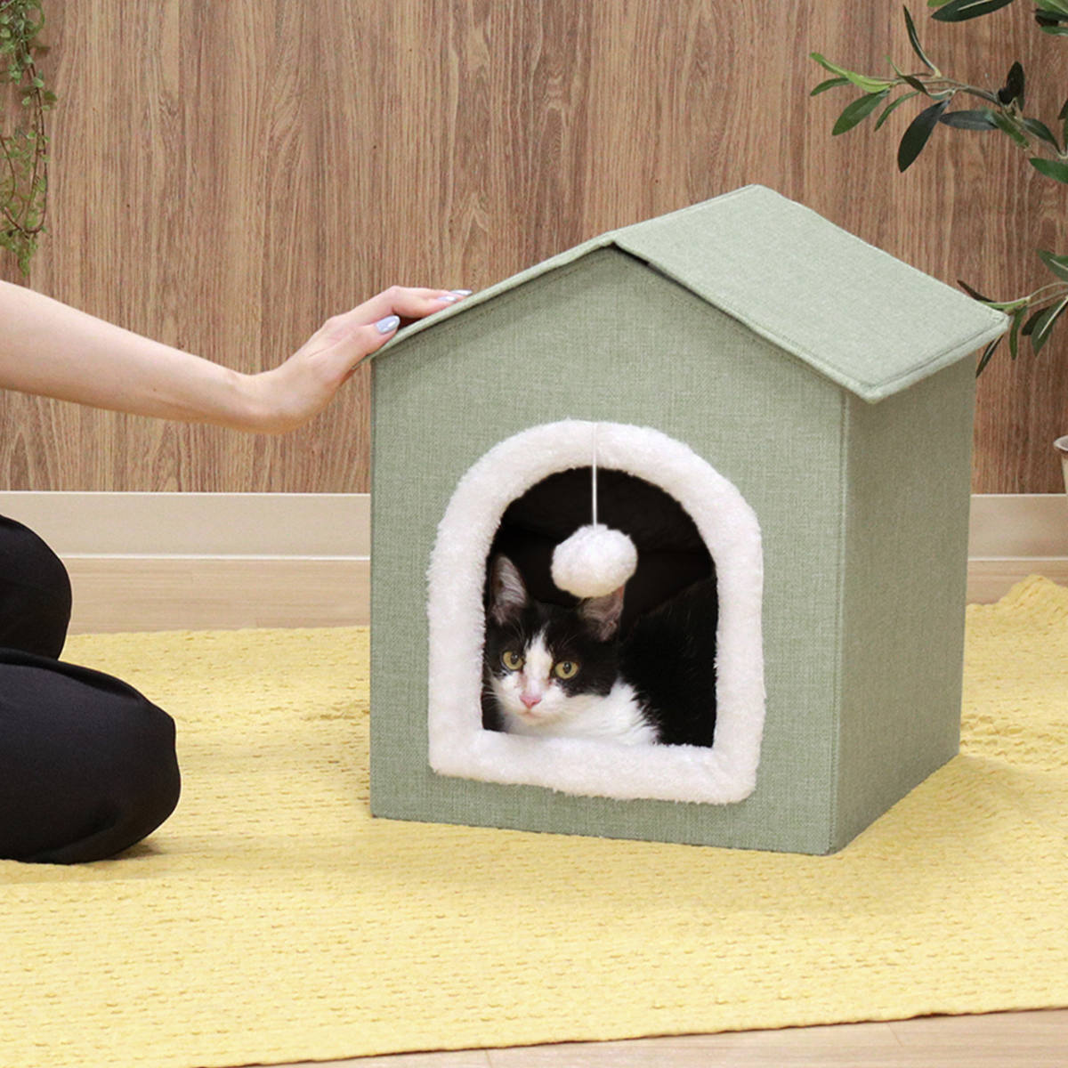 不二貿易（Fuji Boeki） ペットハウス 三角屋根 Sサイズ 幅38×奥行42.5