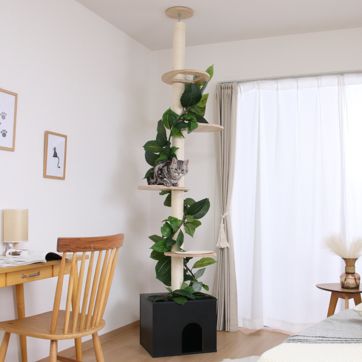 不二貿易（Fuji Boeki） キャットタワー ねこの休ら木 ソラ 爪とぎ