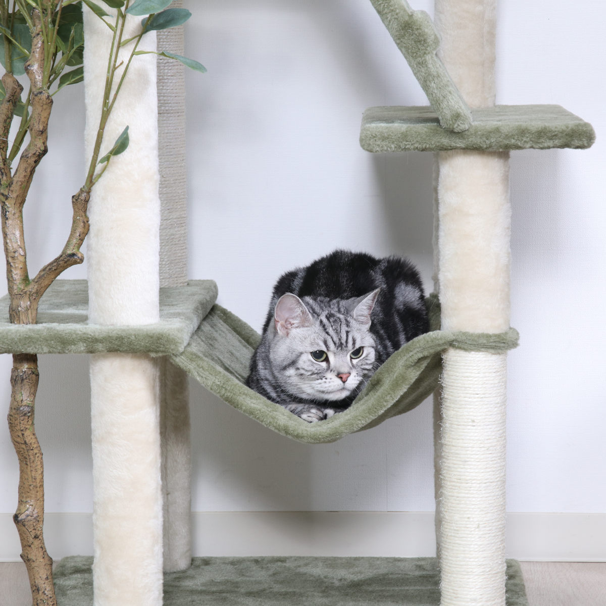 不二貿易（Fuji Boeki） キャットタワー ねこの休ら木 レオ 爪とぎ