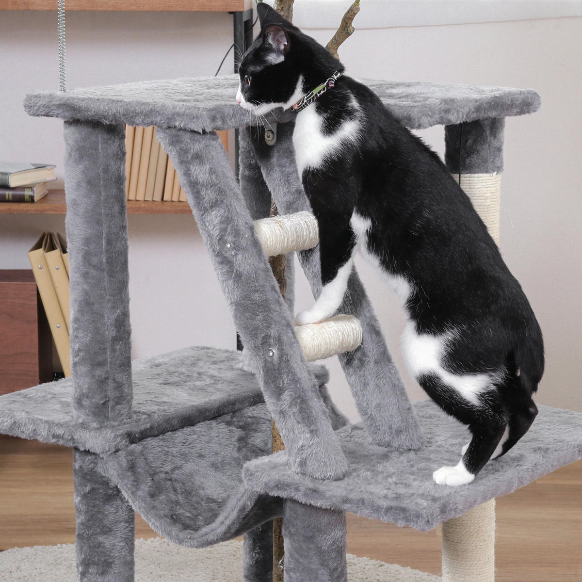 不二貿易（Fuji Boeki） キャットタワー ねこの休ら木 マロン 爪とぎ