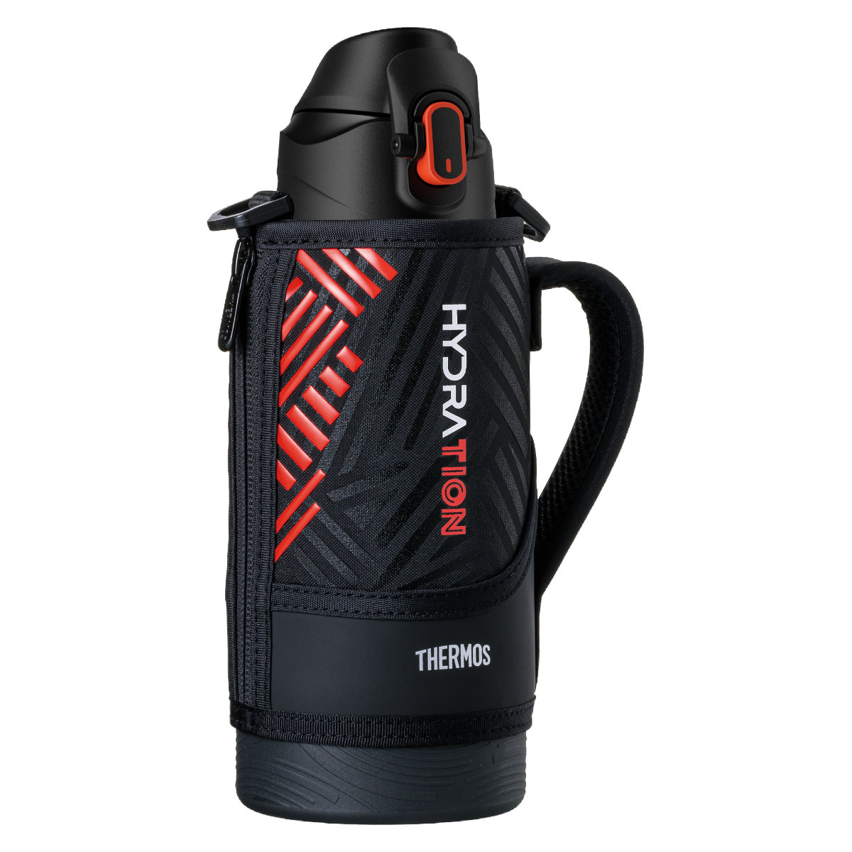 THERMOS HYDRATION ブラック水筒 使用中 THERMOS（サーモス） 水筒 800ml 真空断熱スポーツボトル （ THERMOS