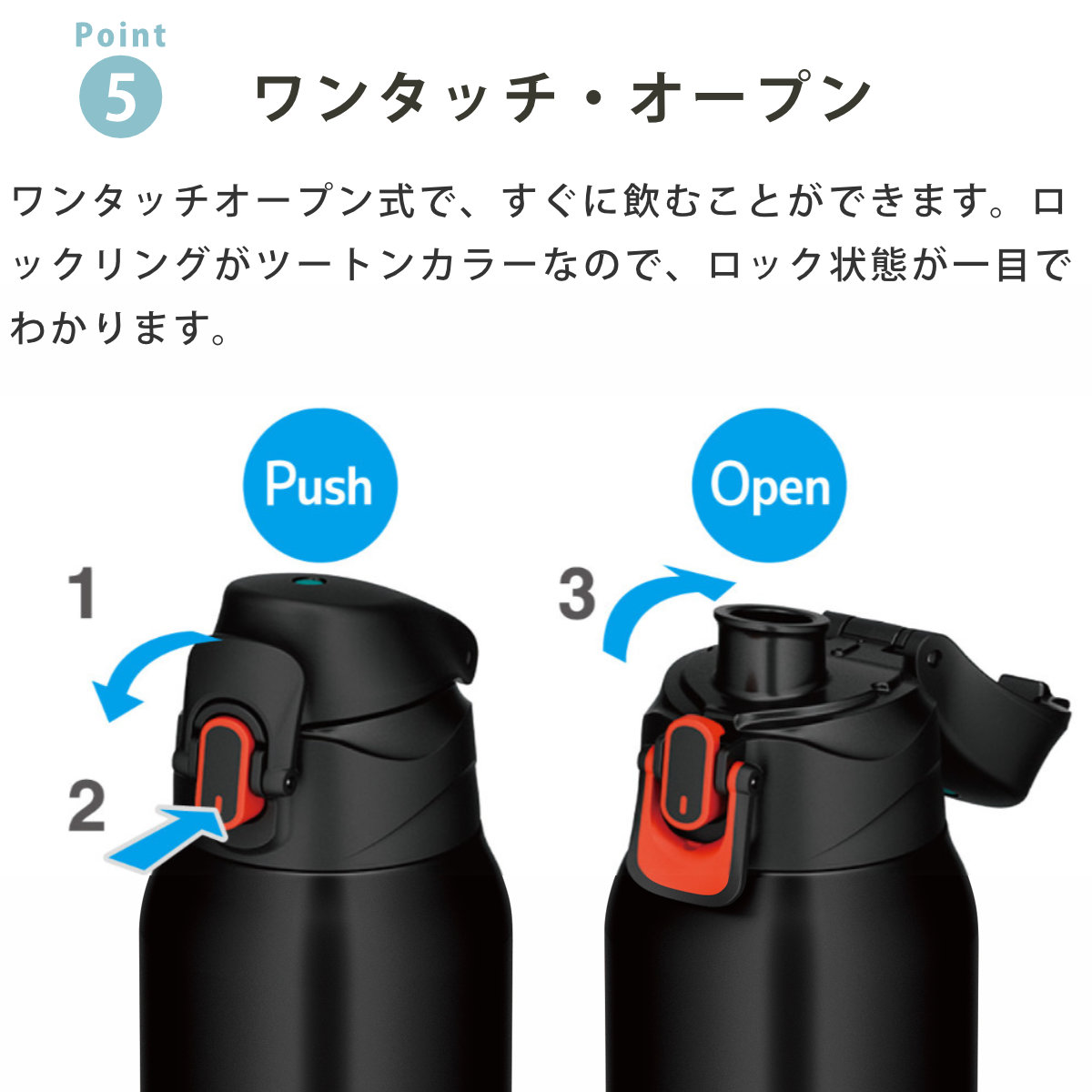 THERMOS（サーモス） 水筒 1L 真空断熱スポーツボトル （ THERMOS 直