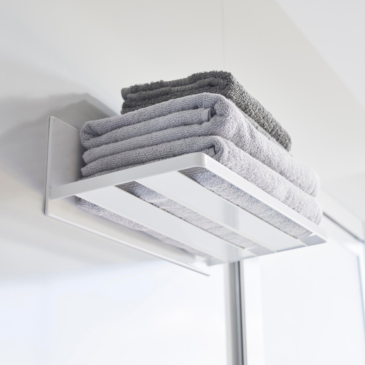 山崎実業 mist マグネットバスルーム バスタオル棚 ミスト