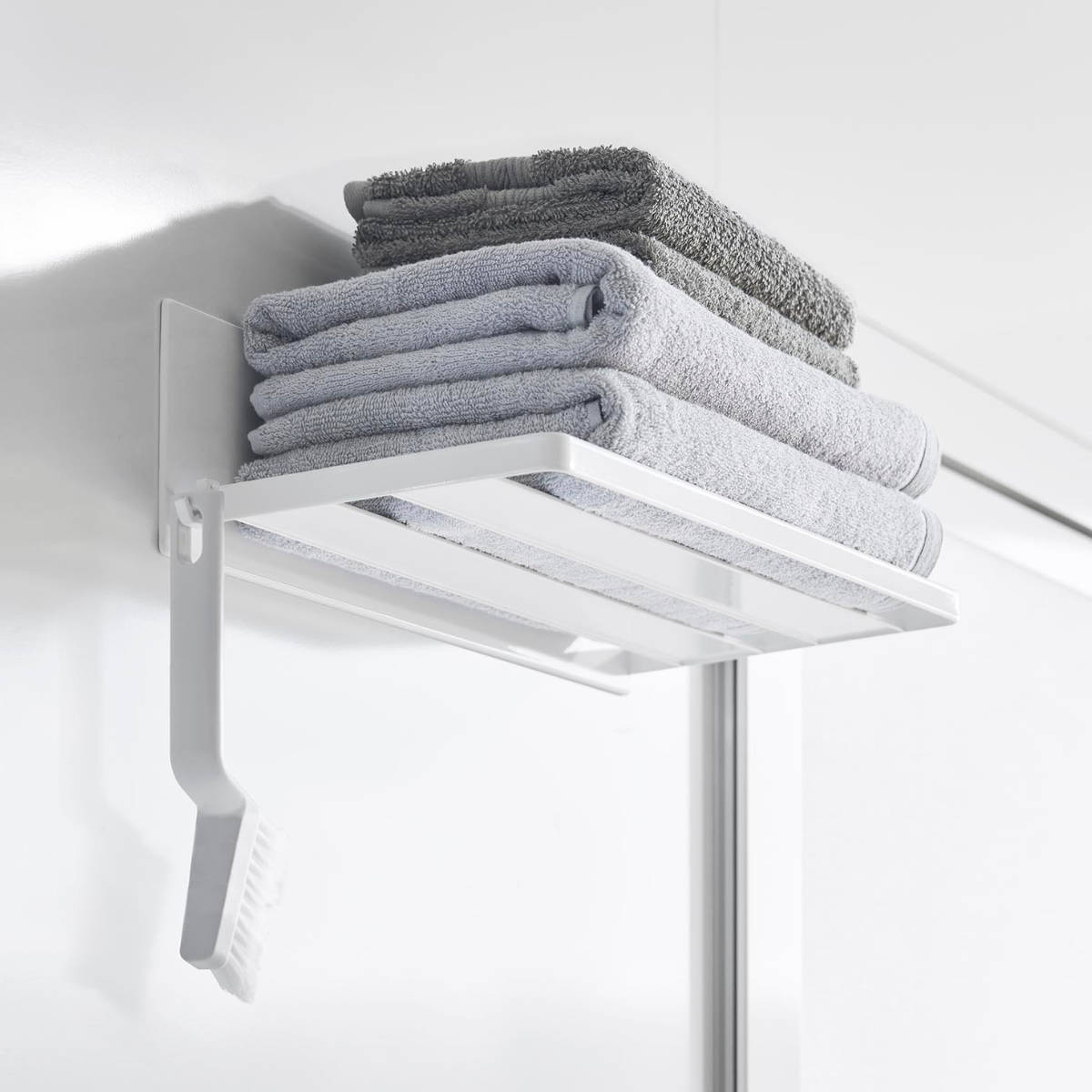 山崎実業 mist マグネットバスルーム バスタオル棚 ミスト