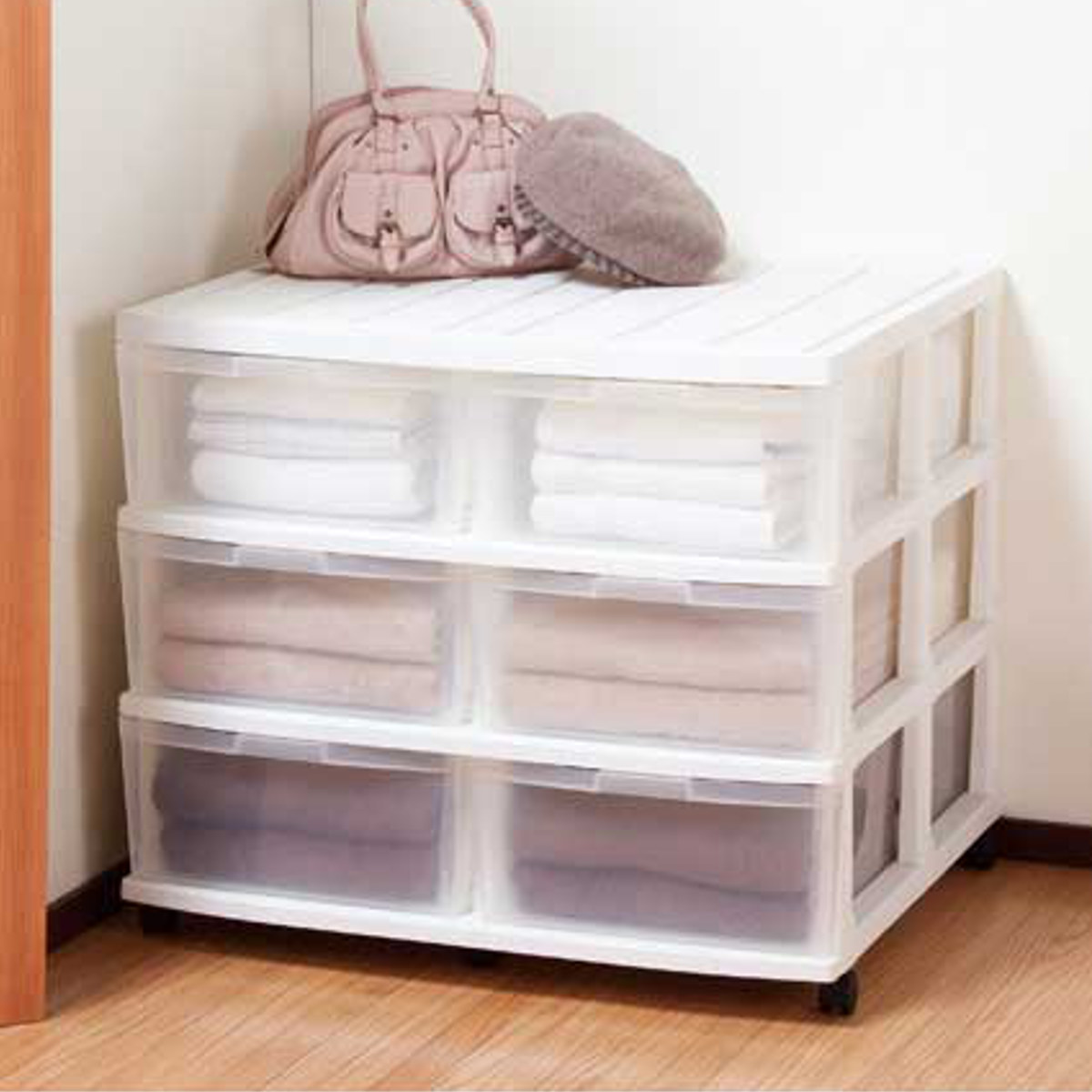 ロングケース 約105cm x 34cm×5cm JEJアステージ 収納ケース エミング ロングストッカー 引き出し