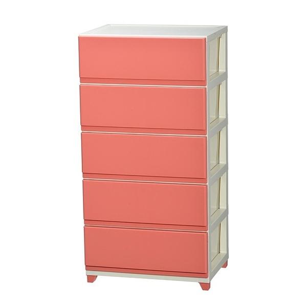 JEJアステージ 収納ケース デコニー ワイド 5段 組み立て式 チェスト