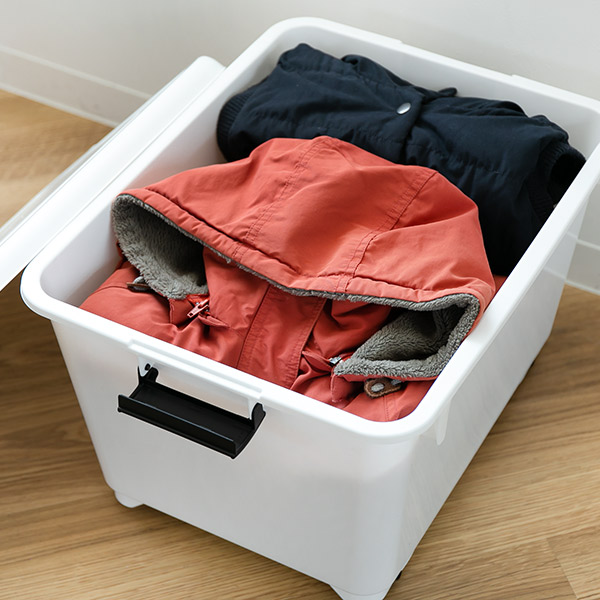 衣装ケース クローゼット収納 コロ付き 幅38.5×奥行50×高さ30cm 深型