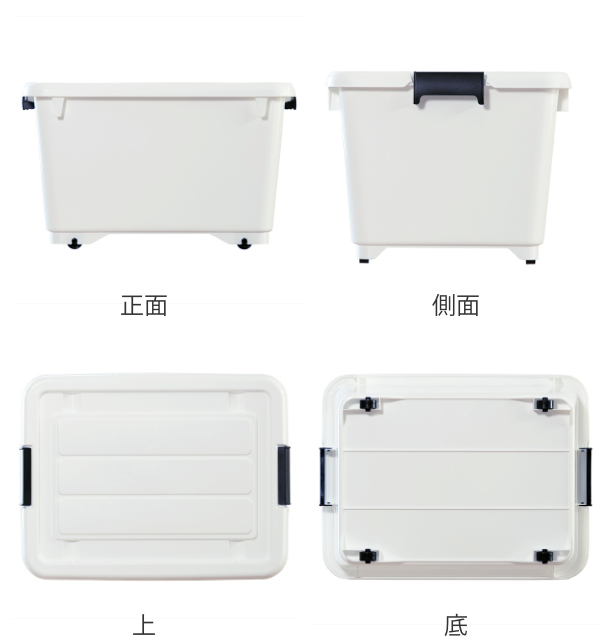 衣装ケース クローゼット収納 コロ付き 幅38.5×奥行50×高さ30cm 深型