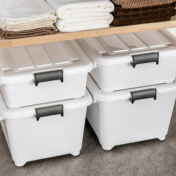 衣装ケース クローゼット収納 コロ付き 幅38.5×奥行50×高さ30cm 深型