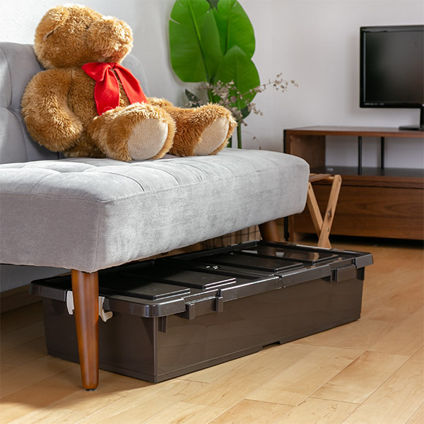 JEJアステージ 収納ケース ベッド下 幅39×奥行80×高さ17cm 収納