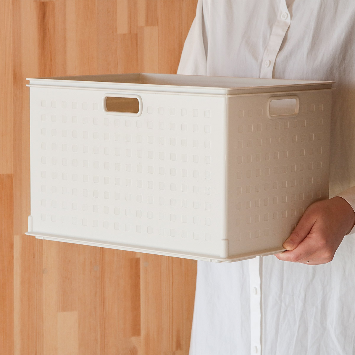 収納ボックス カラーボックス用 RE 高さ24cm 3個セット （ 幅39.5×奥行