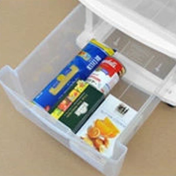 JEJアステージ 収納ケース エミング 深型ストッカー ホワイト天板