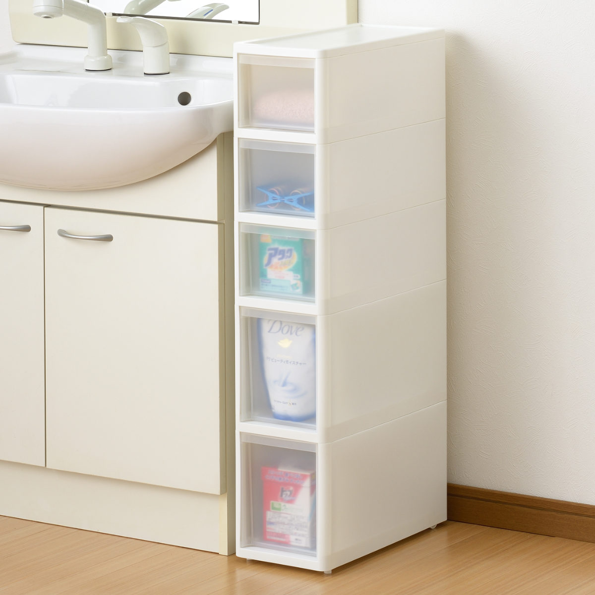 キッチンストッカー LISE リセ スリムストッカー 幅18cm 高さ85cm 全4