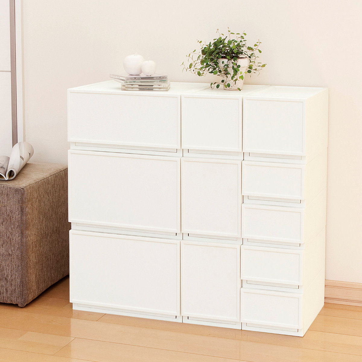 JEJアステージ 収納ケース チェスト ファボーレヌーヴォ S120 10個