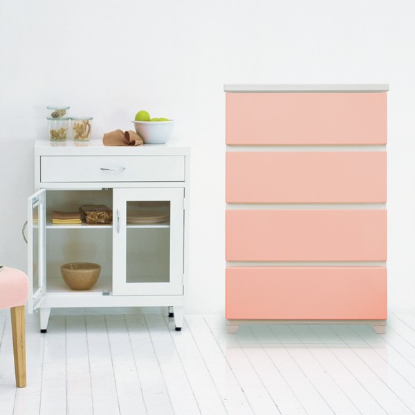 チェスト 4段 約 幅56×奥行41×高さ87cm タンス カラースタイルチェスト