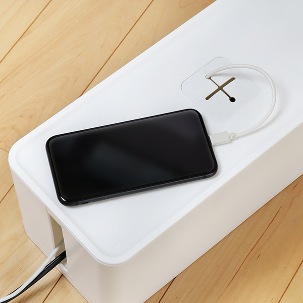 ケーブルボックス コード ケーブル 収納 6口対応 コードボックス