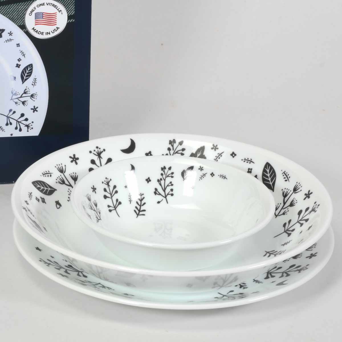 パール金属 食器 3点セット CORELLE コレール ムーンライトフォレスト