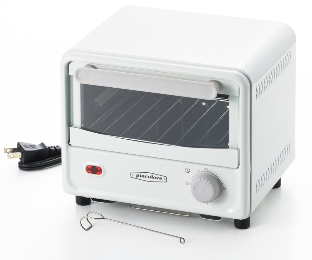 グレー コンパクト トースター タマハシ オーブントースター ミニ piacoloreコンパクト