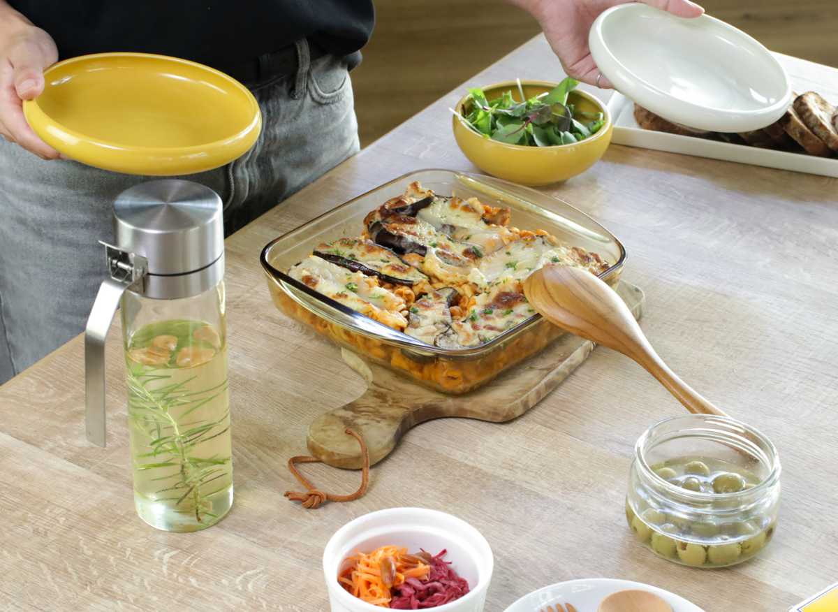耐熱皿 Amazon｜HARIO(ハリオ) 日本製 耐熱ガラス製 トースター皿 900ml BUONO
