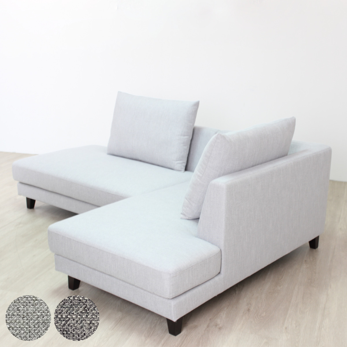 吉桂 カウチソファ 幅226cm 左カウチ （ 開梱設置 L字 コーナー ソファ