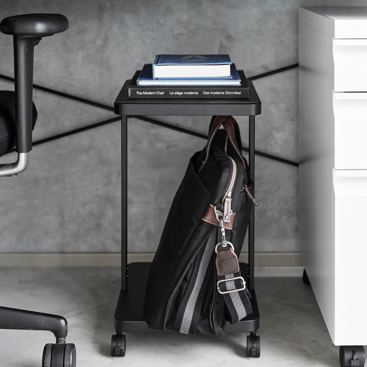 山崎実業 tower ランドセル収納ラック タワー キャスター付き 2段 （ 4903208017473 タワーシリーズ ランドセル収納 デスク下 デスク下収納 ） | tower | 10