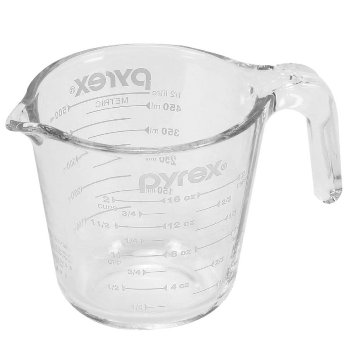 PYREX 計量カップ 500ml 耐熱ガラス 取っ手付き メジャーカップ