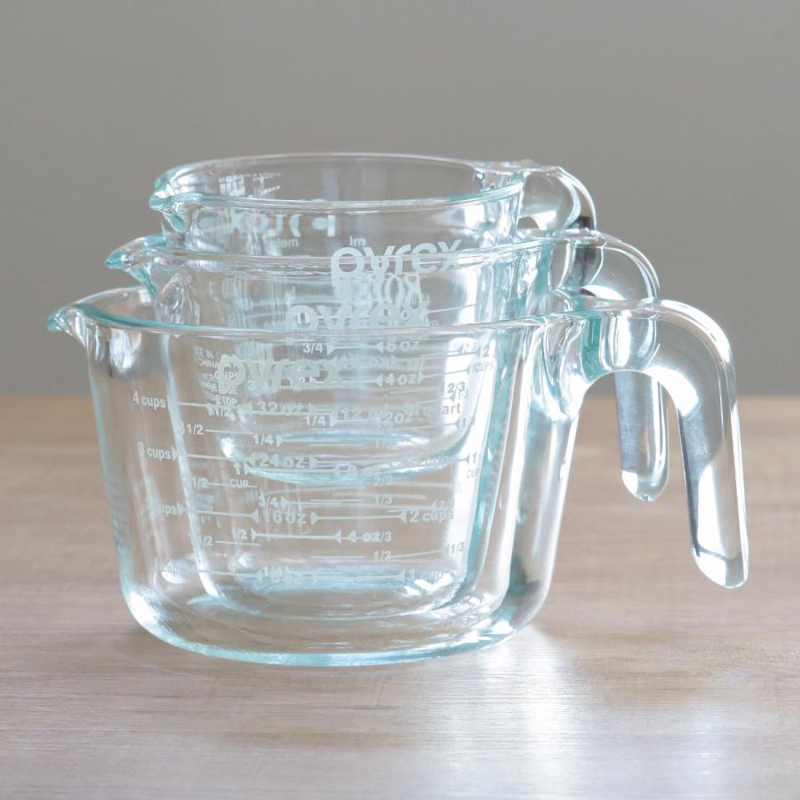 PYREX（パイレックス） 計量カップ 1L 耐熱ガラス 取っ手付き メジャー