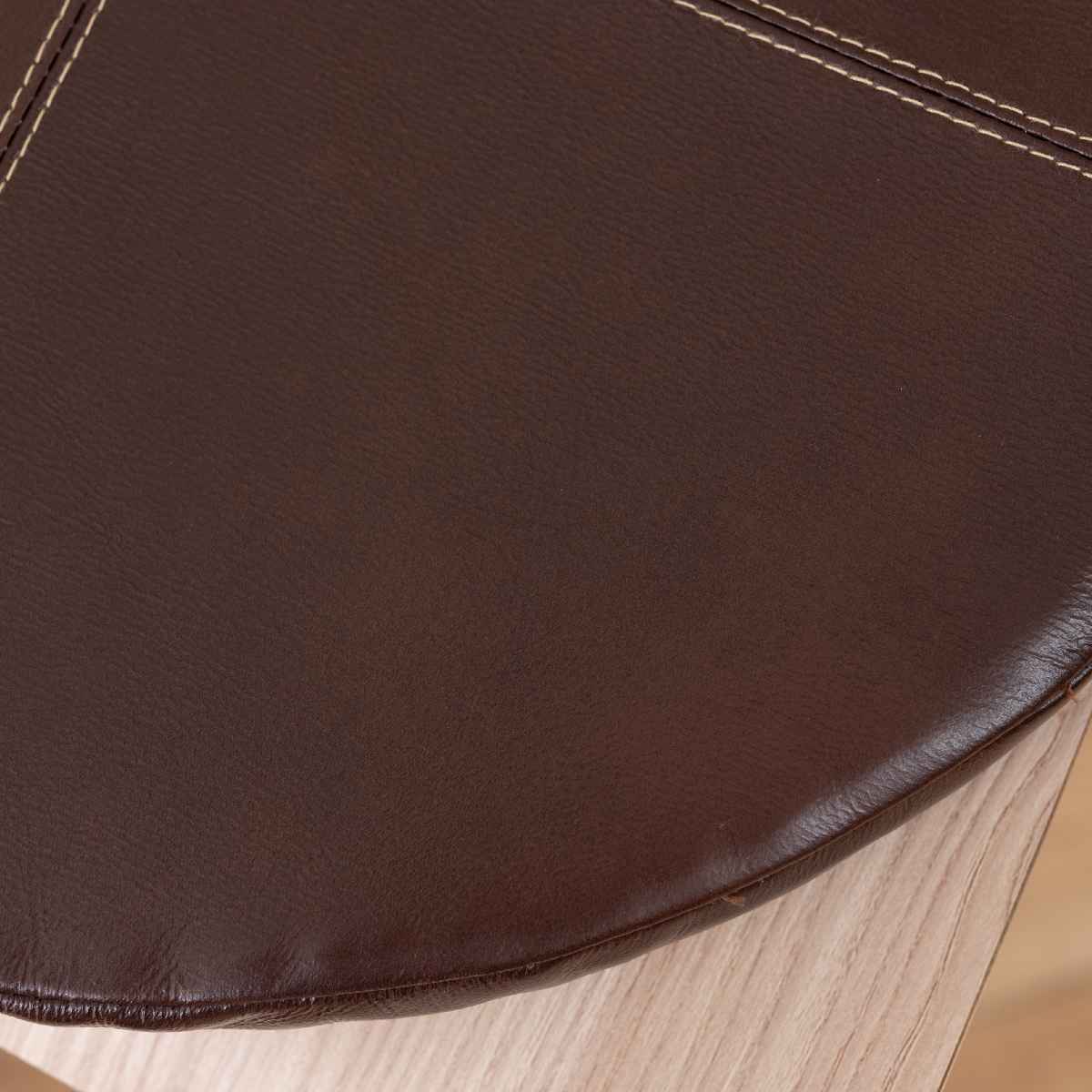 東谷 シートクッション ボンデッドレザー 直径38cm （ チェアパッド