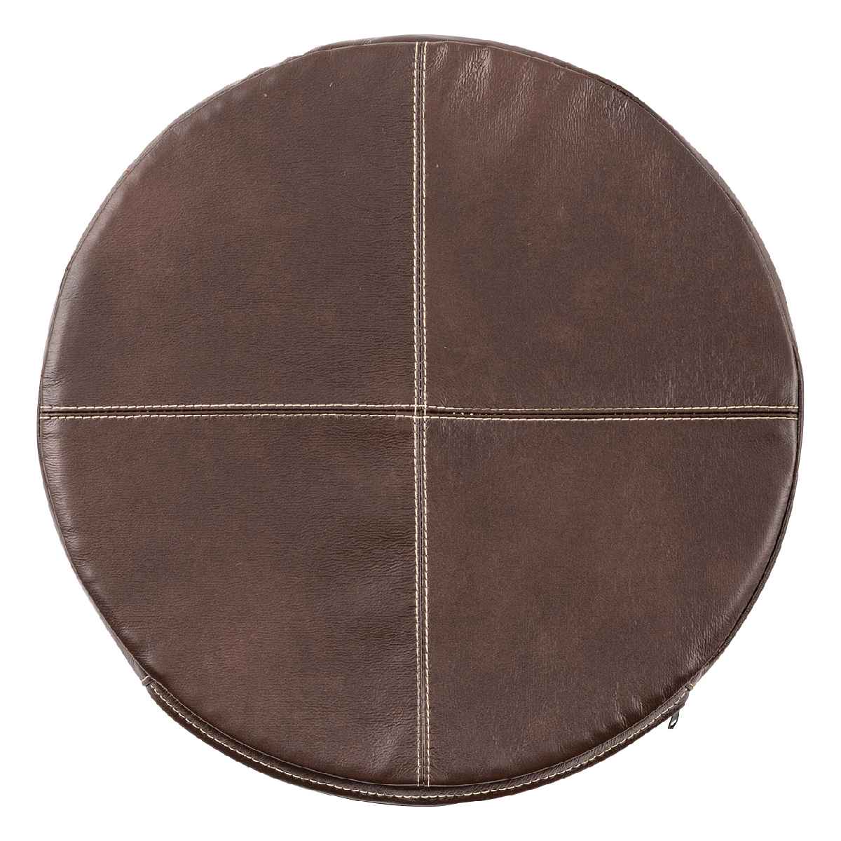 東谷 シートクッション ボンデッドレザー 直径38cm （ チェアパッド