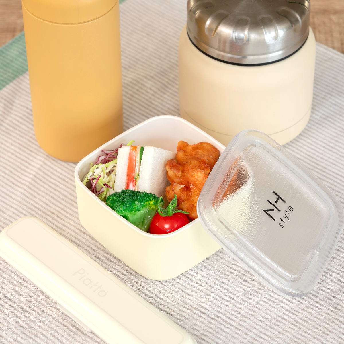 正和 シール容器 330ml NH style角サイドケースS （ 弁当箱 ランチ