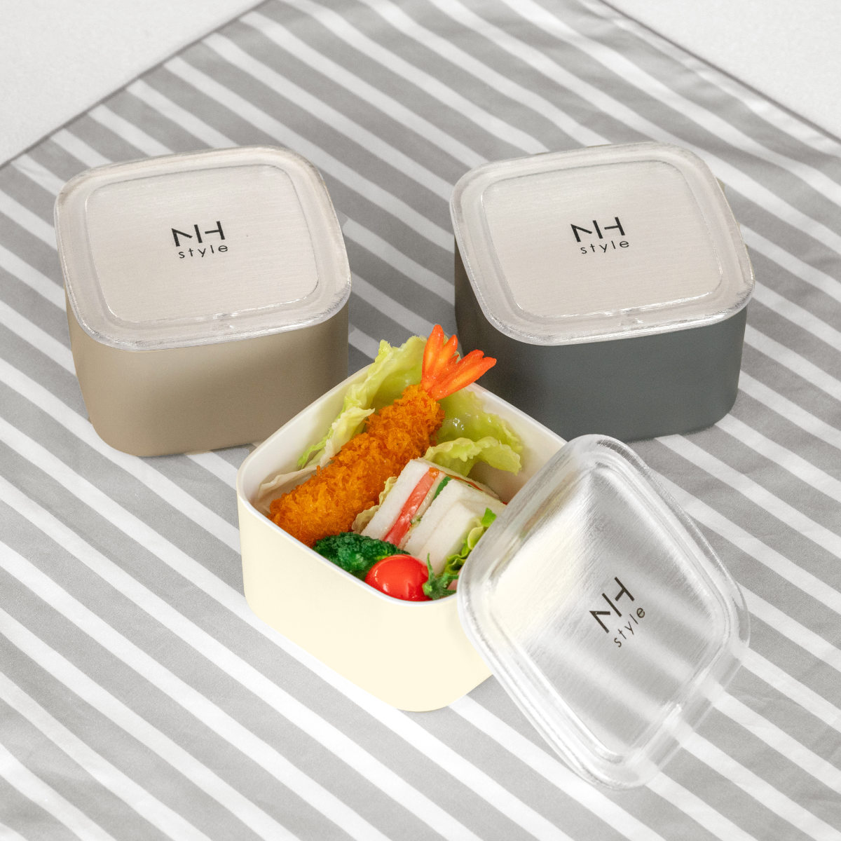 正和 シール容器 500ml NH style角サイドケースL （ 弁当箱 ランチ
