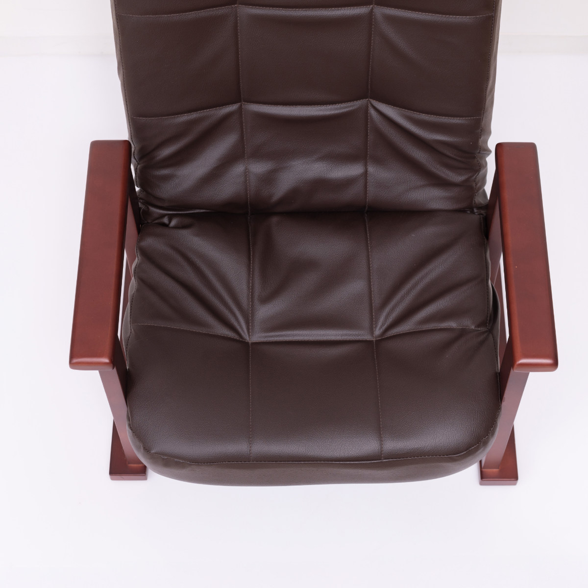 高座椅子 高齢者 座面高18〜27cm 7段階リクライニング 高さ調節 PVC生地 （ チェア 椅子 ソファ 1人掛け リクライニングチェア 折りたたみ ウレタン ） | ブランド登録なし | 20