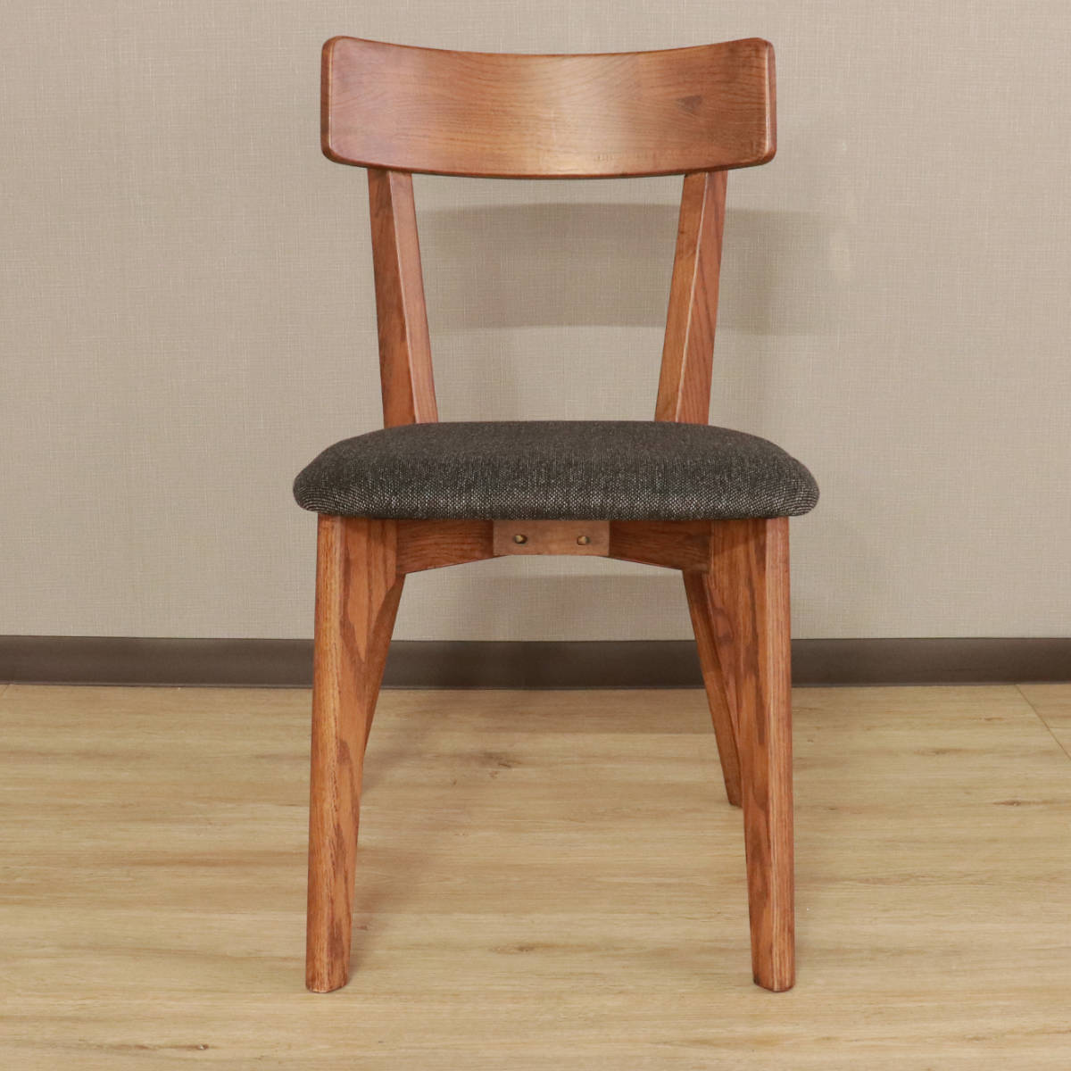 ダイニングチェア 同色2脚セット 座面高44cm ウーノ （ オーク レッド