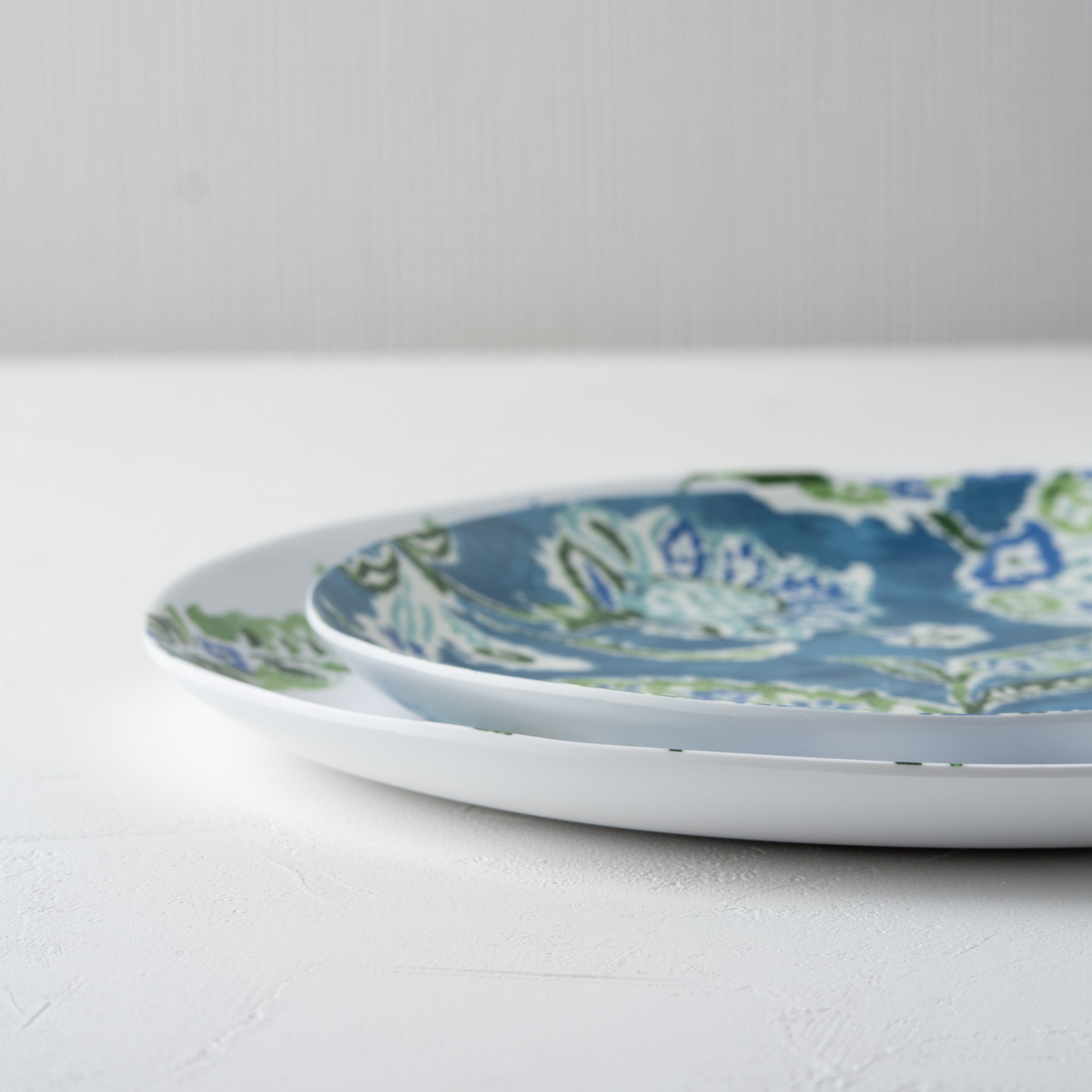 プレート 22cm HANA IKAT （ 食洗機対応 皿 お皿 中皿 パスタ皿