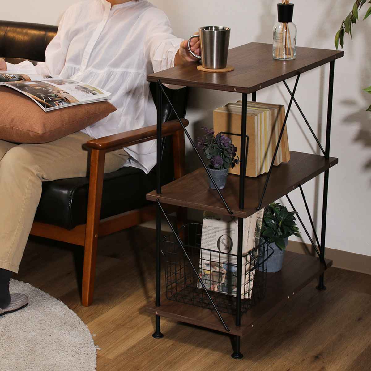 不二貿易（Fuji Boeki） EZBO オープンラック 幅62cm 3段 工具不要 