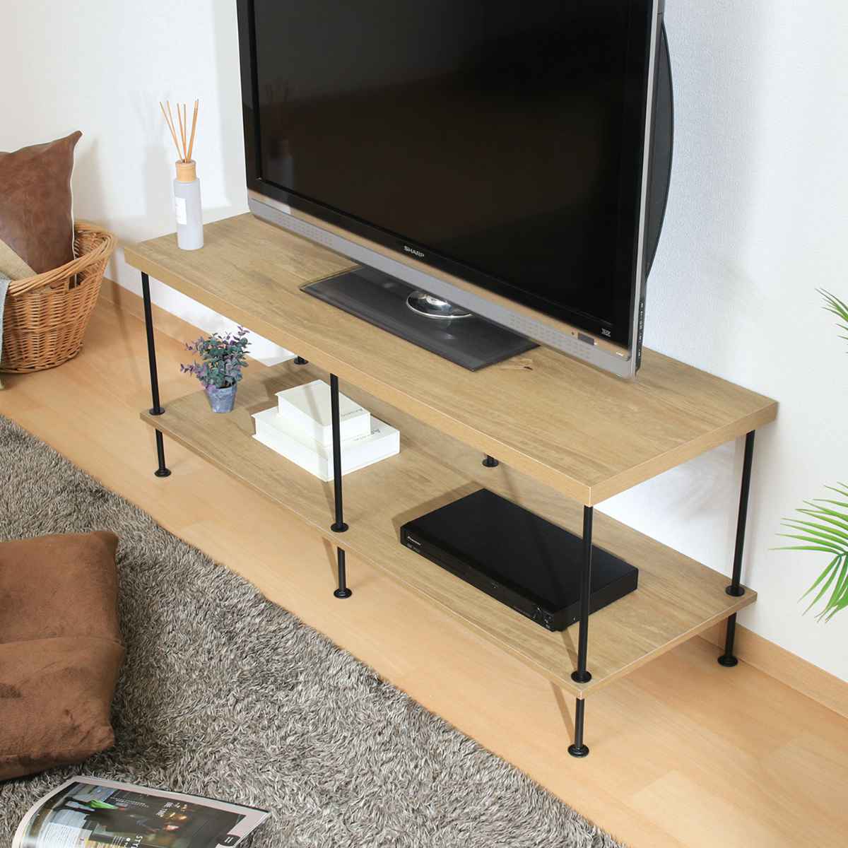 不二貿易（Fuji Boeki） EZBO テレビ台 幅120cm 42型対応 工具不要