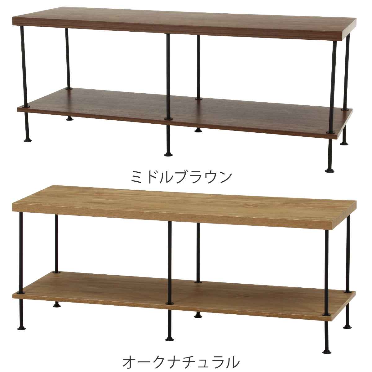 棚ありバージョン　テレビ台　簡易チェアー　飾り棚 不二貿易（Fuji Boeki） EZBO テレビ台 幅120cm 42型対応 工具不要