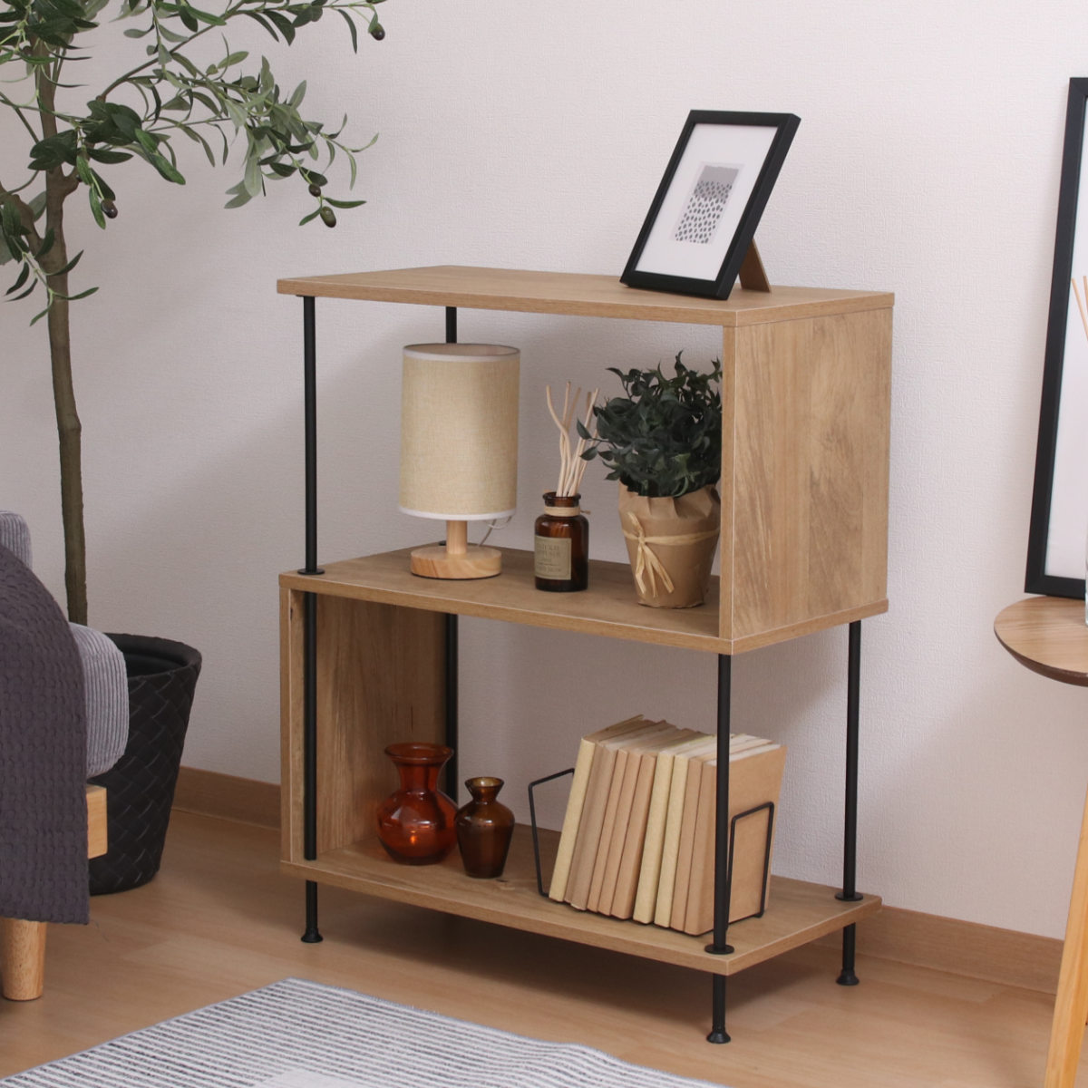 不二貿易(Fuji Boeki) EZBO S字ディスプレイラック 幅60cm 3段 工具 不二貿易(Fuji Boeki) EZBO S字ディスプレイラック 幅60cm 3段 工具