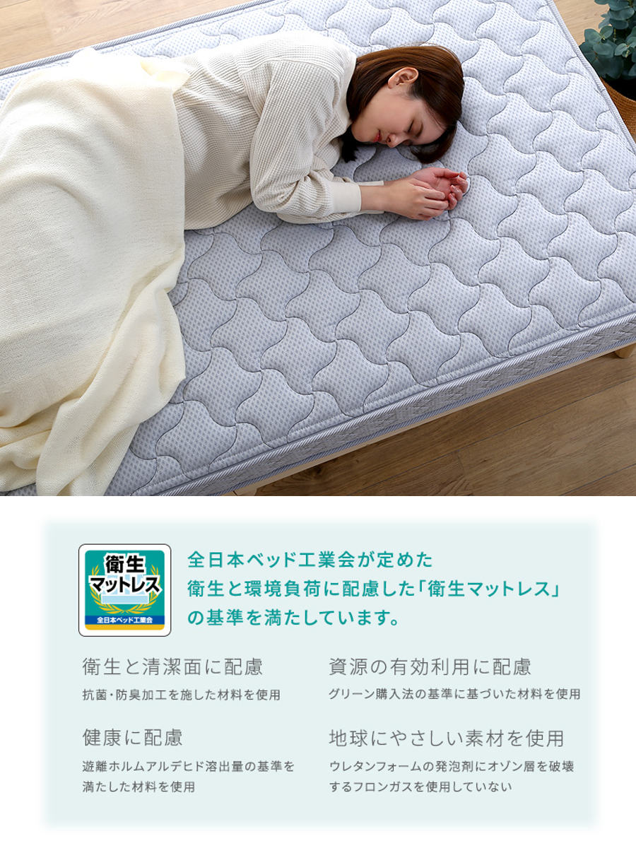 ホームテイスト（HOME taste） マットレス ダブル フランスベッド 抗菌