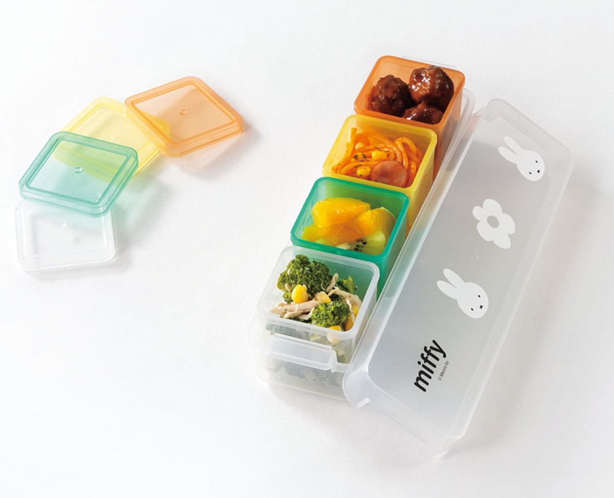 タマハシ 保存容器 100ml×4個入 ミッフィー キューブストッカー