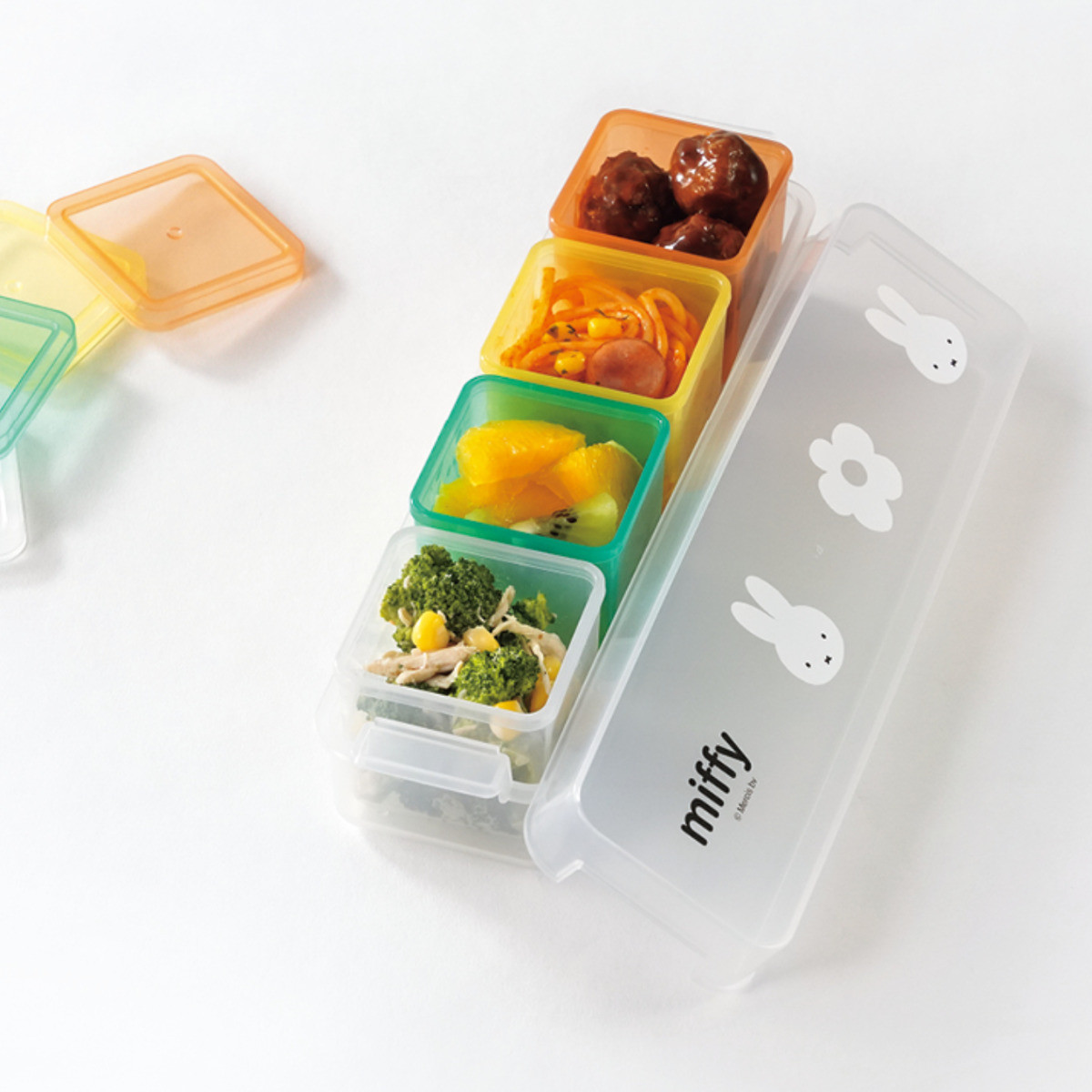タマハシ 保存容器 100ml×4個入 ミッフィー キューブストッカー