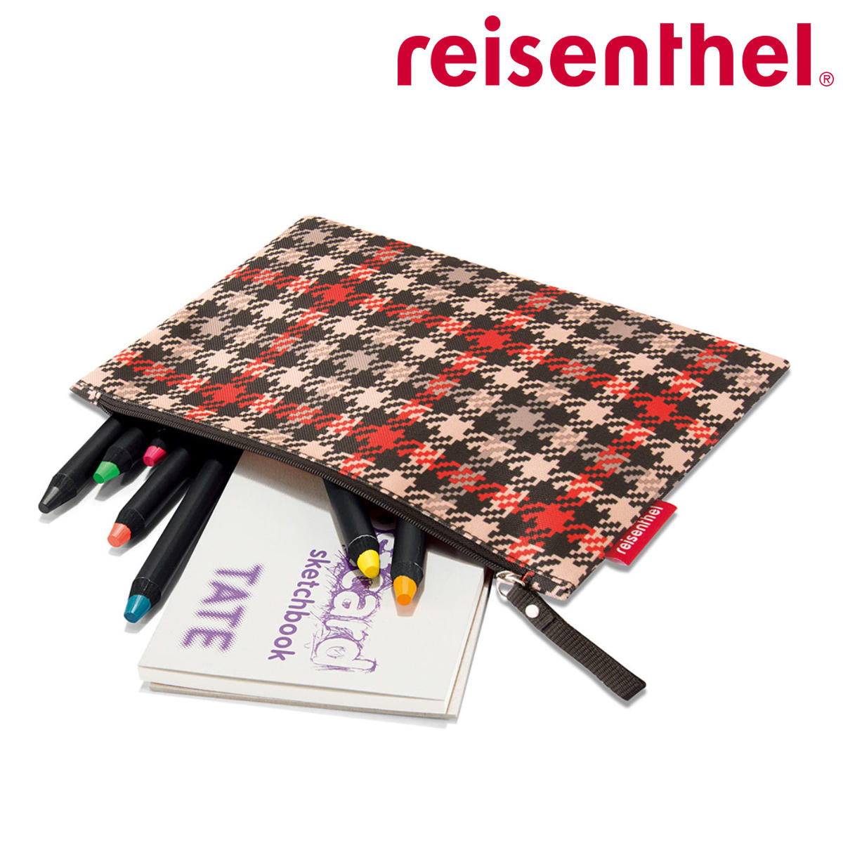 （アウトレット） ポーチ reisenthel ライゼンタール CASE 1 GRENCHECK RED （ ケース コスメポーチ 化粧ポーチ 収納ポーチ トラベル用品 小物 コスメ ）