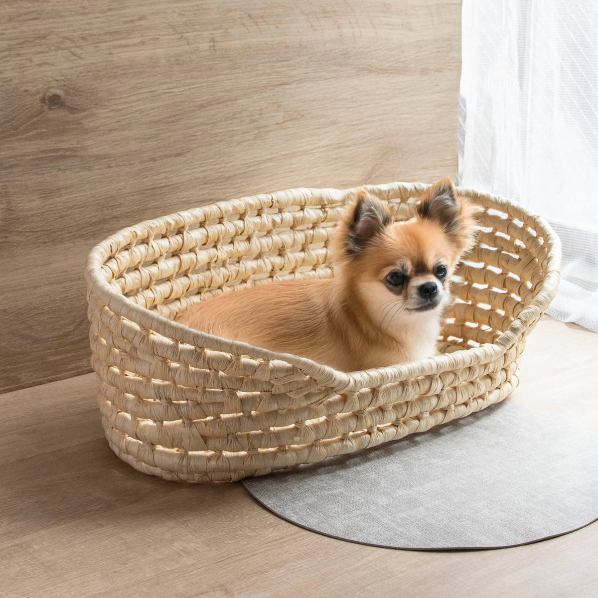 ちどり産業 ペットベッド メイズペットバスケット 天然素材