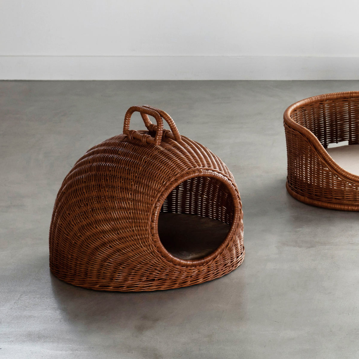 ちどり産業 ペットベッド ラタン ペットチグラ 天然素材 （ ペット用