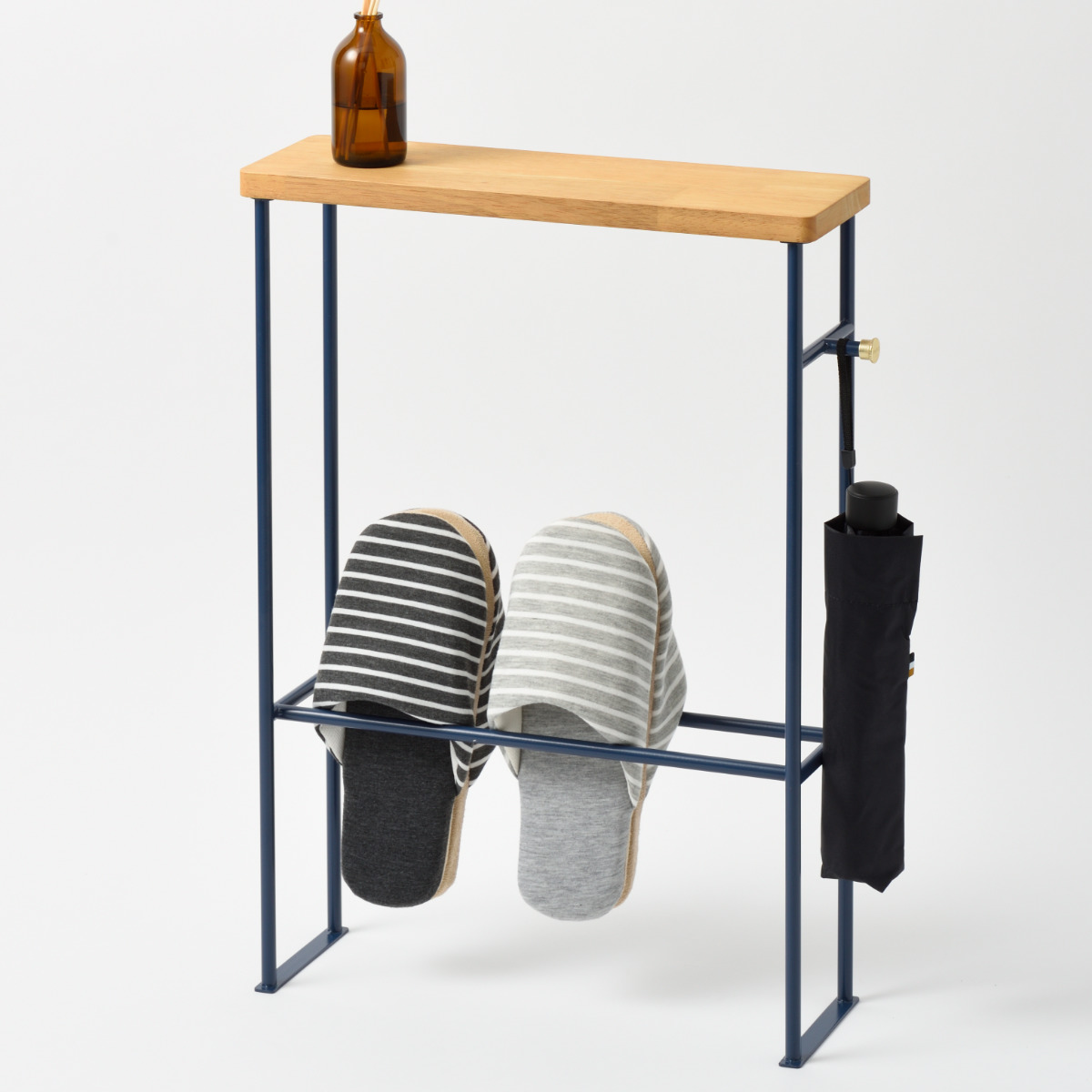 BRUNO（ブルーノ） スリッパラック 天板付きインテリアスリムラック