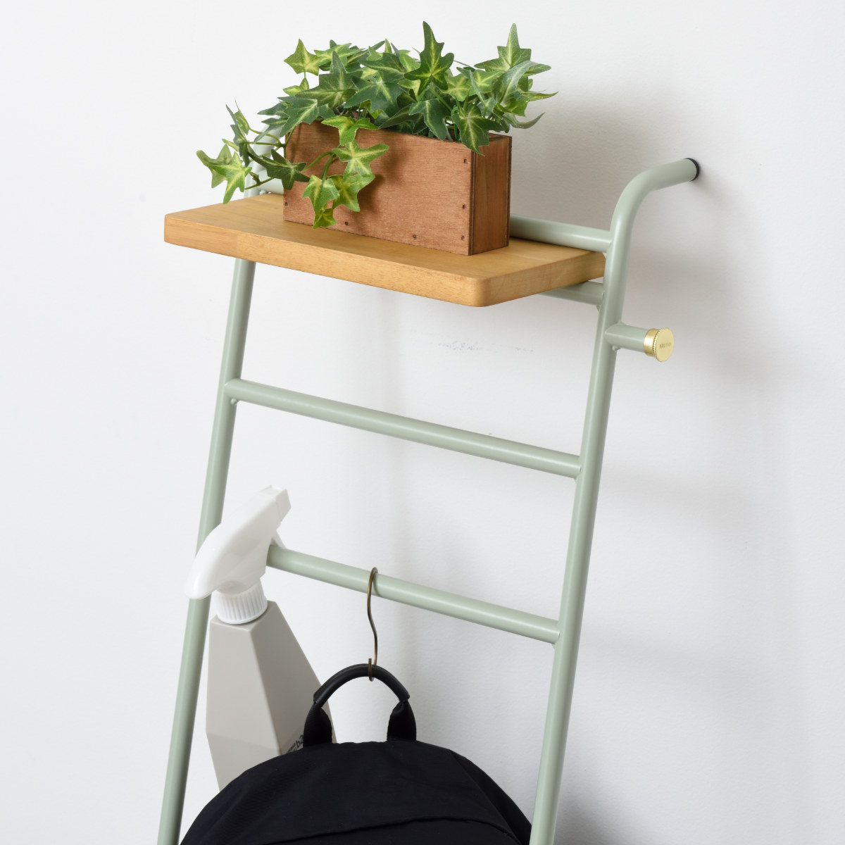 BRUNO（ブルーノ） インテリアスリムラダーラック 幅34cm スチール製