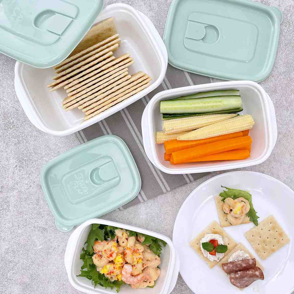 Lustroware（ラストロウェア） 保存容器 610ml スヌーピー フラップ付